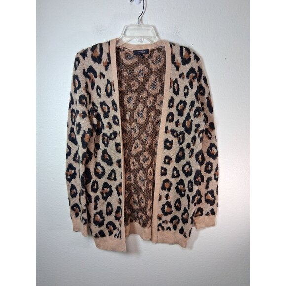 Witty Fox Sweaters - Witty Fox Open Cardigan Sweater Animal Print Business Casual Y2K Winter Sz Large